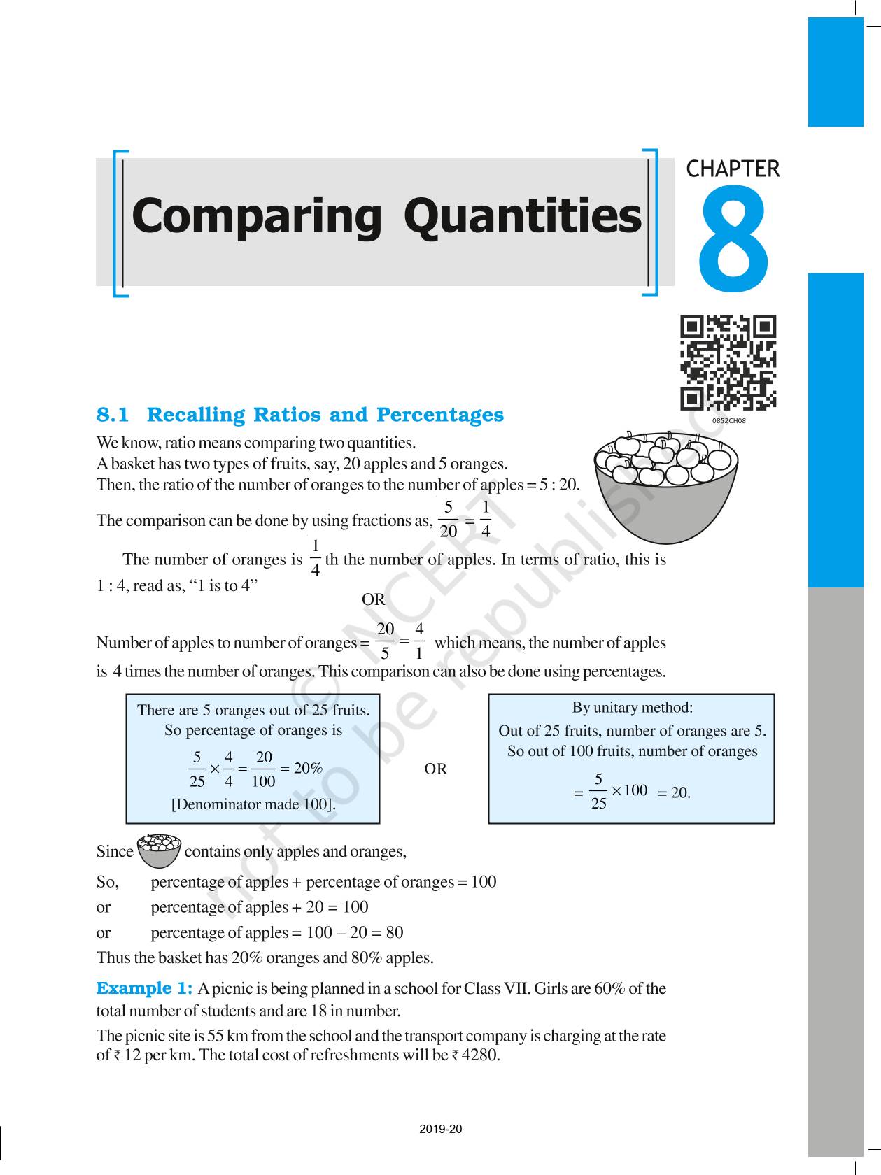 comparing quantities class 8 assignment